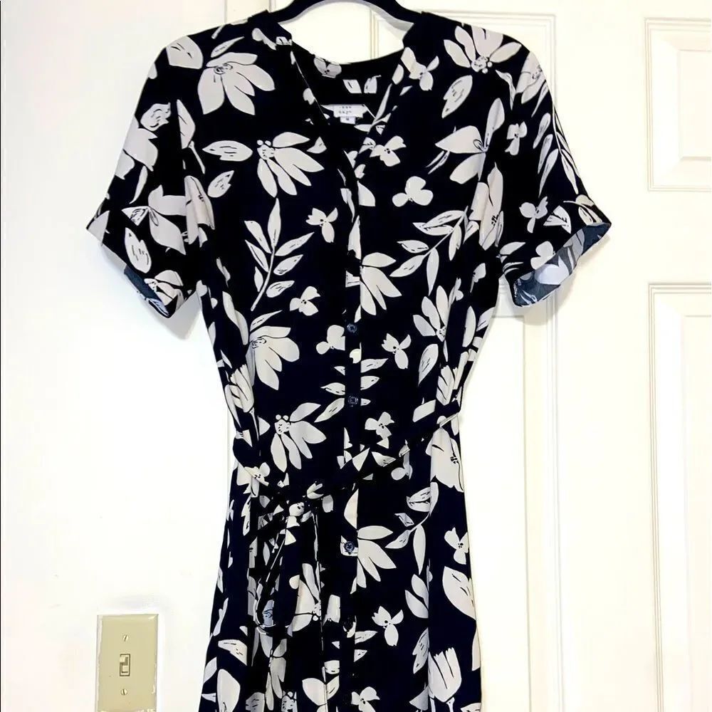 A new day short sleeve belted dress